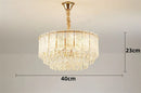 Axyaa Modern Crystal Chandelier Light - Elegant Glass Lamp for Home Living Dining Bedroom