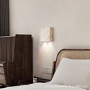 Axyaa Square Natural Stone LED Wall Lamp for Modern Minimalist Home Decor