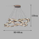 Axyaa Crystal Chandelier Ceiling Light | Luxury Living Room Bedroom Pendant Lamp