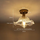 Axyaa Green Stripe Glass Pendant Lamp for Home Decor and Lighting
