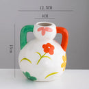 Axyaa Ceramic Vase for Dried Flowers Home Decor - Modern Minimalist Living Room Centerpiece