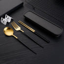 Axyaa Stainless Steel Portable Cutlery Set for Home, Picnics & Students – 3pcs
