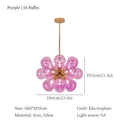 Axyaa Glass Ball Pendant Chandelier - Modern Hanging Light for Home decor.