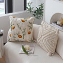 Axyaa Floral Embroidery Cushion Cover | Sofa Pillowcase 45x45 | Decorative Soft Canvas Cojines