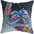 Axyaa Graffiti Street Art Pillow Covers - Home Decoration Lions David Lips Cover