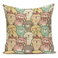 Axyaa Cartoon Pillow Cover: Cute Print Pillow Cover for Home, Bedroom, & Car
