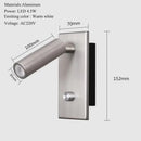 Axyaa Adjustable LED Wall Sconce Dimmable Spotlight Fixture for Living Rooms, Bedrooms