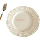 Axyaa Vintage Butterfly Ceramic Breakfast Plate 7.5 Inch