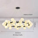 Axyaa Modern Gold Magic Bean Glass Ball Pendant Lamp DNA Molecular Hanging Light