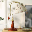 Axyaa Solid Wood Adjustable Table Lamp for Bedroom and Living Room Décor
