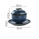 Axyaa Ceramic Soup Cup with Cover, Versatile Tableware Bowl for Soup, Stew, Dessert