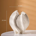 Axyaa Irregular Paths Ceramic Vase - Abstract Design for Flower Arrangements & Home Decor