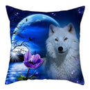 Axyaa Wildlife Wolf Decorative Pillow Sleeve for Home and Office Décor
