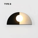 Axyaa Nordic LED Wall Lamp Modern Round Design for Bedroom Home Decor