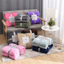 Axyaa Coral Fleece Winter Blanket - Soft & Warm Sofa Bedspread Plaid