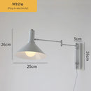 Axyaa Nordic Rocking Chair Wall Lamp, Retro LED Study Wall Light