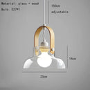 Axyaa Nordic Glass LED Chandelier for Dining, Bedroom, Coffee Shop, and Bar