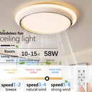 Axyaa Bladeless Fan Light Bedroom Modern Minimalist Ceiling Light