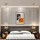 Axyaa LED Pendant Light: Nordic Modern Hanging Chandelier for Bedroom, Living Room & Dining Room