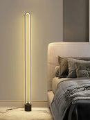 Axyaa LED Floor Lamp - Remote & Voice Control, Modern Design for Living Room