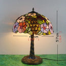 Axyaa Dragonfly Tiffany Glass Table Lamp - LED Retro Desk Light for Home Decor
