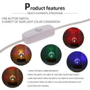 Axyaa 3D LED Cube Nightlight: Christmas Romantic Atmosphere Desk Lamp