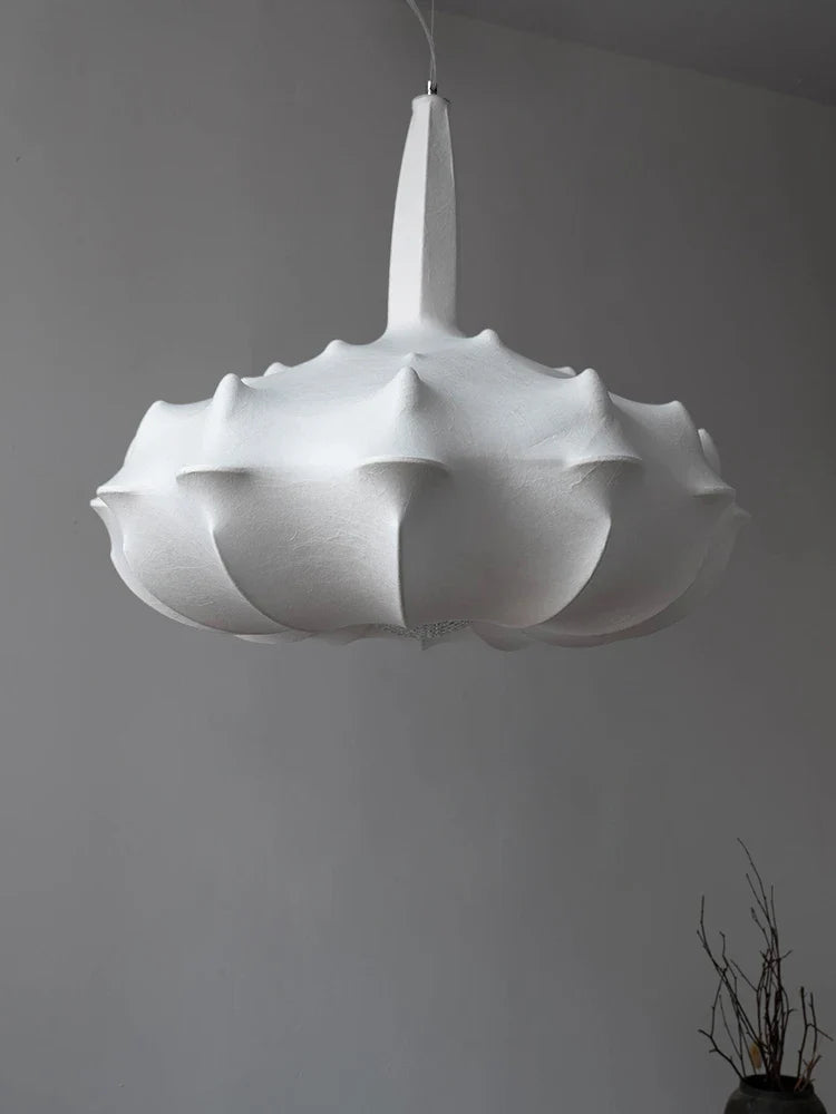 Axyaa Wabi-Sabi Silk Chandelier Villa Homestay Japanese Bedroom Living Room Pendant Lights E27