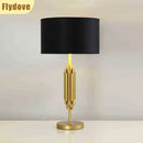 Axyaa Nordic Light Luxury LED Desk Lamp Black Lampshade Home Decor Lighting