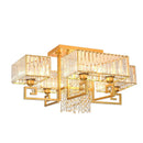 Axyaa Modern Crystal Ceiling Light for Living Room, Bedroom, Dining Room