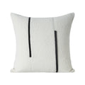 Axyaa Plush Stitching Pillow for Home, Bedroom, Sofa, Car - Black & White