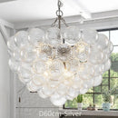 Axyaa Nordic Glass Bubble Chandelier LED Ceiling Light