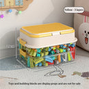 Axyaa Stackable Lego Toy Organizer with Adjustable Bins and Lids