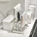 Axyaa Kitchen Supplies Storage Rack: Drain Rag Rack, Countertop Sponge Towel Holder