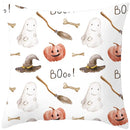 Axyaa Halloween Pumpkin Cushion Cover 18x18 - Farmhouse Throw Pillow for Home Decor