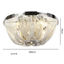 Luxury Tassel Chandelier for Hotel Villa Stairs by Axyaa