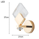 Axyaa Acrylic Wall Lamp LED Light Luxury Bedroom Decor Bedside Lighting