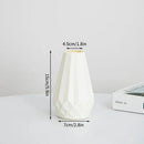 Axyaa Diamond Flower Vase Imitation Ceramic Plastic Nordic Style Living Room Decor