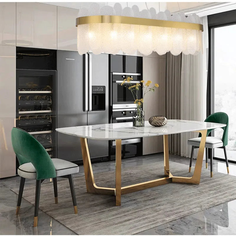 Axyaa Nordic Smoke Grey Glass Chandelier Pendant Light for Living Room, Bedroom, Hotel, Restaurant, Bar