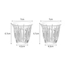 Axyaa Striped Glass Coffee Cup Espresso Mug for Latte Cappuccino Tea