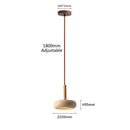 Axyaa Yellow Stone Bowl LED Droplight - 12W Pendant Lamp for Kitchen, Dining, Bedside & Restaurant