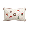 Embroidered Christmas Pillow Cover - Axyaa Cozy Holiday Decor