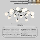 Axyaa Nordic Magic Bean Ceiling Light - Modern Luxury Chandelier for Living Room