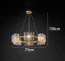 Axyaa Modern Stair Chandelier Pendant Lamp for Living Room, Interior Lighting