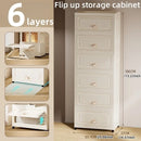 Axyaa Multi-Tier Storage Cabinet, Heavy-Duty Organizer with Rollers, Single/Double Door Design