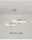 Axyaa Luxury Electroplated Circular Hall Light: Modern, Simple, Atmospheric Pendant
