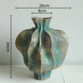 Axyaa Retro Ceramic Vase for Stylish Table Decor and Floral Arrangements