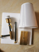 Axyaa Retro Cloth LED Wall Lamp for Bedroom Corridor Living Room