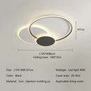 Axyaa Circle LED Ceiling Light Modern Minimalism Dimmable Fixture for Living Room Bedroom