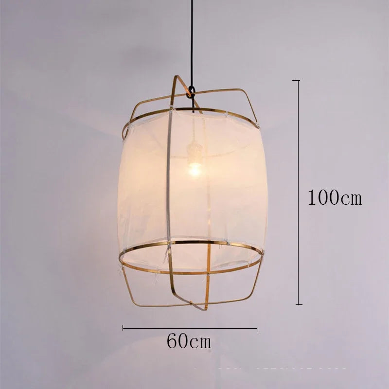 Axyaa Bohemian Gauze Ceiling Pendant Light for Art Deco Ambiance