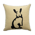 Embroidered Animal Cushion Cover 45x45cm by Axyaa - Puppy Horse Panda Bunny Zebra
